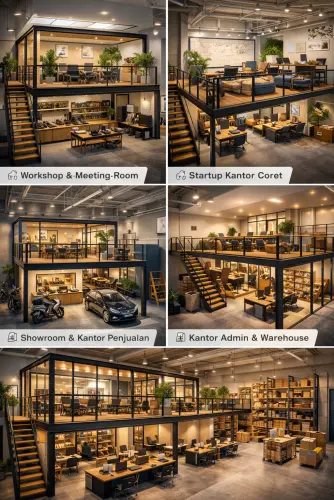 Mezzanine Ruang Kantor di Makasar